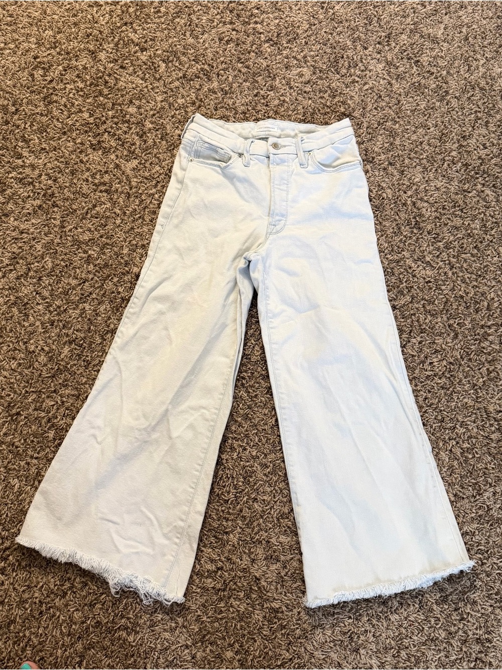 Good American Women’s Light Wash Wide-Leg Jeans